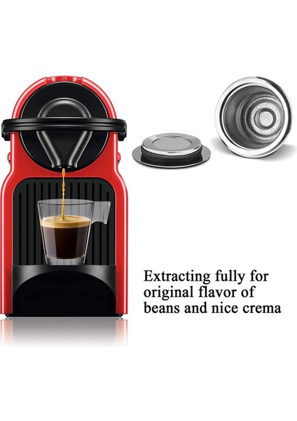 2x Espresso Doldurulabilir Kapsüller Yeniden Kullanılabilir Nespresso Pod Espresso Kahve Pod Paslanmaz Çelik Kapsüller Uyumlu (Yurt Dışından) fırsatları