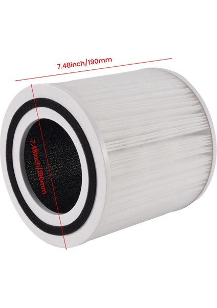 Taotronics TT-AP005 Hava Temizleme Cihazı, Gerçek Hepa ve Aktif Karbon Filtre Seti Için 2x AP005 Yedek Filtreler (Yurt Dışından)