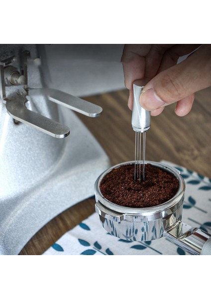 Wdt Aracı, Espresso Dağıtım Araçları, Taşınabilir Espresso Kahve Karıştırıcı, Iğneler 0.4mm Espresso Kahve Karıştırıcı Gümüş (Yurt Dışından)