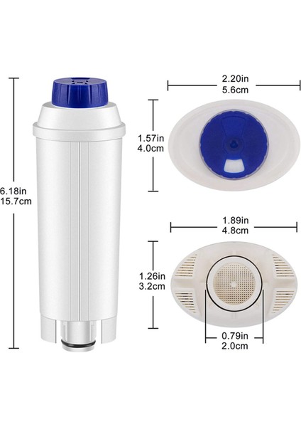 Delonghi DLSC002 Filtre Kartuşu Için 2x Kahve Makinesi Su Filtresi Ecam, Etam, EC680, EC800 ile Uyumlu (Yurt Dışından)