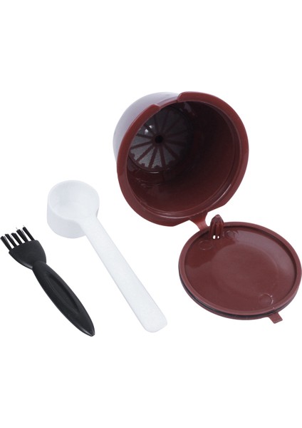 I Cafilas Dolce Gusto Plsatic Için 20 Adet Doldurulabilir Kahve Kapsülü Kaşık Fırça ile 200 Kez Yeniden Kullanılabilir Uyumlu Nescafe (Yurt Dışından)
