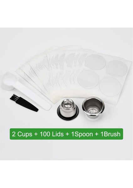 2x Yeniden Kullanılabilir Kahve Kapsülleri Doldurulabilir Kahve Kapsülleri Nespresso Kahve Makinesi Için Uygun Kapaklı Yeniden Kullanılabilir Kapsüller (Yurt Dışından) modelleri