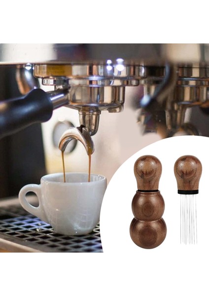 Espresso Dağıtım Aracı 10 Pin Dağıtıcı 0.36MM Kahve Karıştırıcı Tozu Sabotaj Kahve Karıştırma Barista Aksesuarları-A (Yurt Dışından)