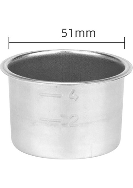 2x Basınçlı Fincan Filtre Kahve Makinesi Espresso Aksesuarları Ayrılabilir Toz Bardak Paslanmaz Çelik Toz Kase Sepeti C (Yurt Dışından) modelleri