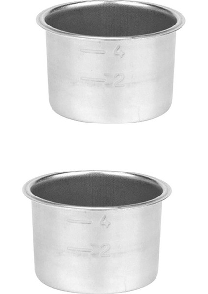 2x Basınçlı Fincan Filtre Kahve Makinesi Espresso Aksesuarları Ayrılabilir Toz Bardak Paslanmaz Çelik Toz Kase Sepeti C (Yurt Dışından) indirimleri