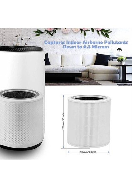 Levoit Hava Temizleme Cihazı Çekirdek 400S Parça Çekirdek 400S-RF H13 Hepa Filtrasyon 5 Katmanlar 3'ü 1 Arada Filtre Için 2x Yedek Filtre (Yurt Dışından) indirimleri