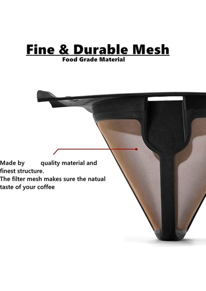 2 Adet Yeniden Kullanılabilir Kahve Filtreleri Ninja CF09X Kahve Barı Kalıcı Yedek Koni Kahve Makinesi Filtresi (Yurt Dışından) modelleri