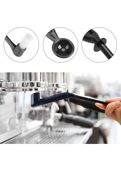 2x Kahve Makinesi Temizleme Seti Kahve Öğütücü Fırça Kahve Makinesi Grubu Kafa Temizleme Fırçası Kahve Makinesi Filtresi ile (Yurt Dışından) fırsatları