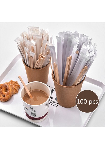 1000 Adet 5.5 Inç Kahve Karıştırıcı Çubukları-Doğal Ahşap Çevre Dostu Kahve Içecek Milktea Tek Kullanımlık Karıştırıcı Çubuğu (Yurt Dışından)