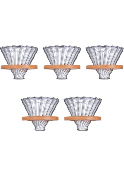 5x Ahşap Kahve Damlatıcı Yeniden Kullanılabilir Filtreler V60 Cam Tarzı Cam Kahve Filtresi Yeniden Kullanılabilir Kahve Hunisi (Yurt Dışından) fiyatları