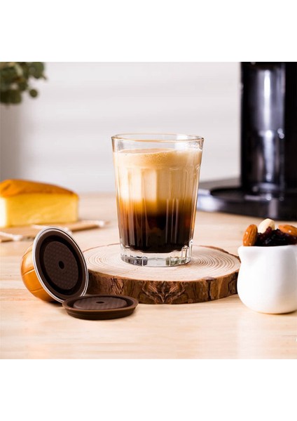 2x Yeniden Kullanılabilir Kahve Kapsül Kapağı Vertuoline Kahve Pod Için Gıda Sınıfı Silikon Kap Doldurulabilir Nespresso Vertuo Kapsül (Yurt Dışından)