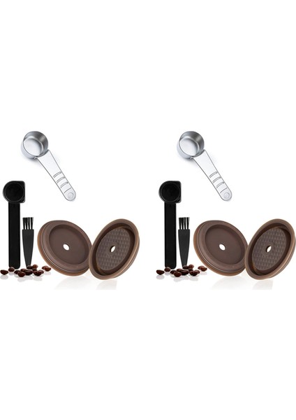 2x Yeniden Kullanılabilir Kahve Kapsül Kapağı Vertuoline Kahve Pod Için Gıda Sınıfı Silikon Kap Doldurulabilir Nespresso Vertuo Kapsül (Yurt Dışından)
