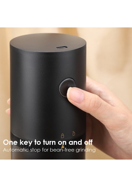 Elektrikli Kahve Değirmenitaşınabilir Kuruyemiş Taneleri Biber Kahve Çekirdeği Öğütücü Espresso/damla/soğuk Demleme Için USB Öğütücü Makinesi (Yurt Dışından)