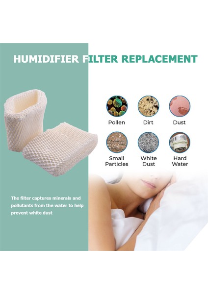 Honeywell Nemlendiriciler HCM350, HCM350W, HCM350B, HCM-710, HCM1000, HCM2000 Için Nemlendirici Yedek Filtre Elemanları (Yurt Dışından)