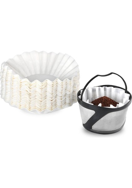 Keurig K Duo Brewers ve K Duo Essentials Için 50 Adet Tek Kullanımlık Kağıt Kahve Filtreli Yeniden Kullanılabilir Kahve Filtresi Sepeti (Yurt Dışından)