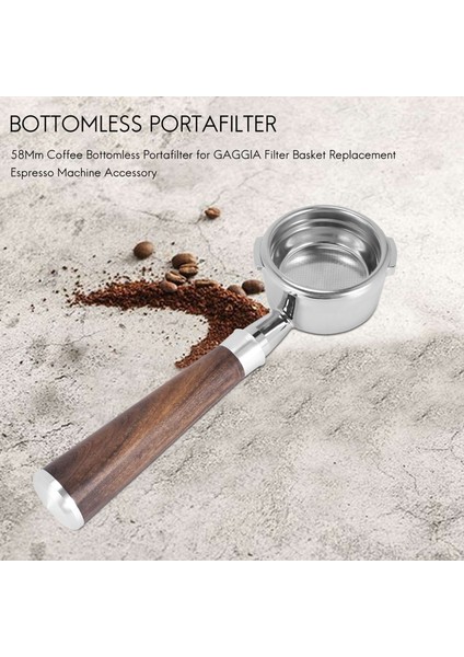 58MM Kahve Dipsiz Portafilter Gaggıa Filtre Sepeti Yedek Espresso Makinesi Aksesuarı Kahve Aracı A (Yurt Dışından) fırsatları