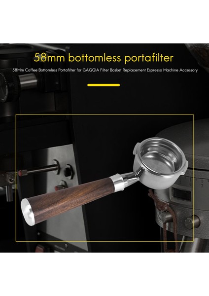 58MM Kahve Dipsiz Portafilter Gaggıa Filtre Sepeti Yedek Espresso Makinesi Aksesuarı Kahve Aracı A (Yurt Dışından) indirimleri