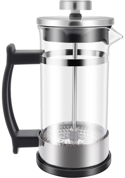 Kahve Makinesi Pot, Paslanmaz Çelik Cam Cezve Fransız Basın Filtre Pot Ev Çay Makinesi, Çay Yapmak Için Uygun (Yurt Dışından)