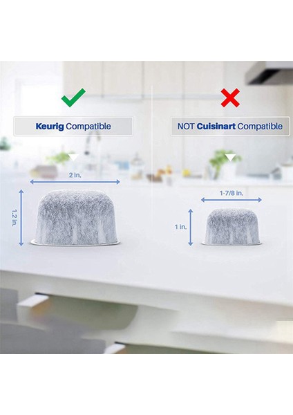 12X Keurig Uyumlu Aktif Karbon Su Filtresi Değiştirme Keurig 2.0+ Için Evrensel Fit Kuerig Kahve Makinesi (Yurt Dışından) fırsatları