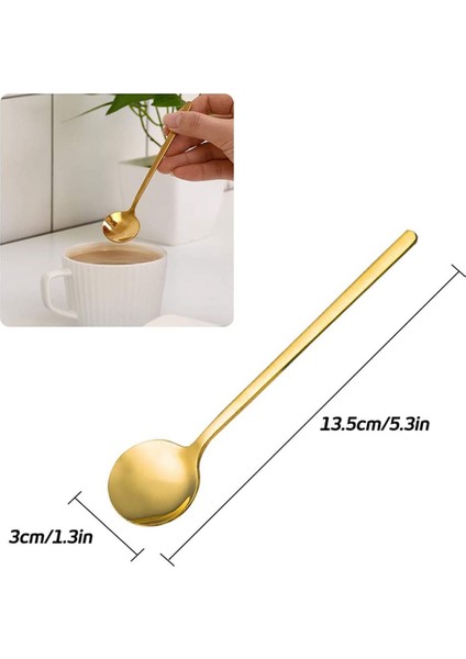 16 Paket, Altın Kaplama Paslanmaz Çelik Kahve Kaşığı, Kahve Şekerli Tatlı Kek Dondurma Için Mini Çay Kaşığı (Yurt Dışından) indirimleri