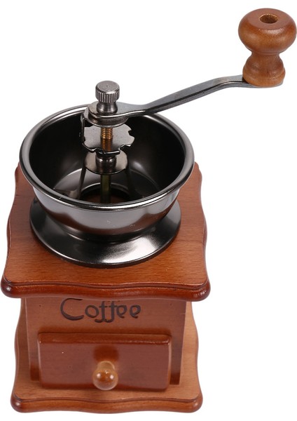 2x Kahve Çekirdeği Değirmeni Ahşap Manuel Kahve Değirmeni El Paslanmaz Çelik Retro Kahve Baharat Mini Çapak Değirmeni Seramik (Yurt Dışından)