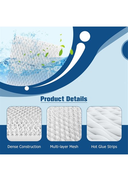 Honeywell HEV615 HEV620 Serisi Için HFT600 Nemlendirici Fitilleme Filtresi Değiştirme, Fitilleme Filtresi 6 Paket (Yurt Dışından) modelleri