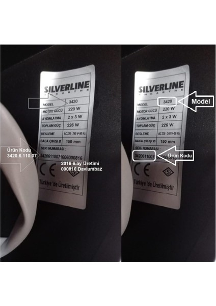 Silverline 4210,4190,4180,4170 Davlumbaz Karbon Filtresi Uyumlu fırsatları