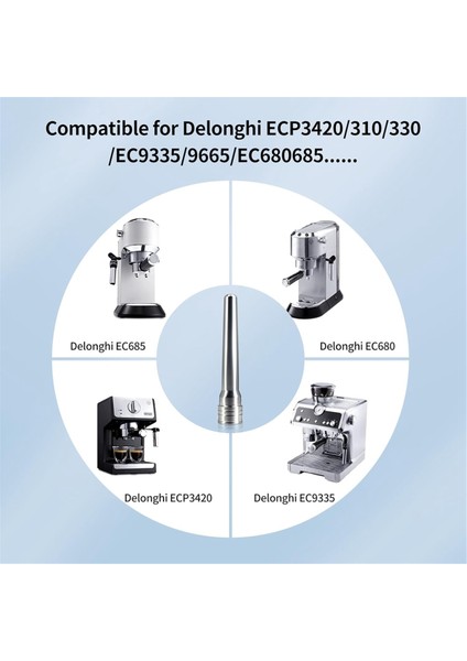 2 Adet Buhar Nozulu Ucu Emzik Delonghi Dedica EC680/EC685, EC9335, ECP3420, ECO310, Süt Köpüğü Iç Tüp (Yurt Dışından) indirimleri