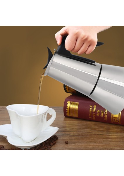 Elektrikli Soba Espresso Makinesi Moka Pot 6 Bardak Percolator Cezve Elektrikli Paslanmaz Çelik Klasik Cafe Maker Ab Tak (Yurt Dışından) fırsatları