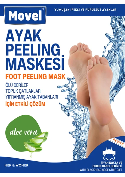 Ayak Peeling Maskesi Çorap Tipi Ölü Derileri Soyan Peeling Çorabı