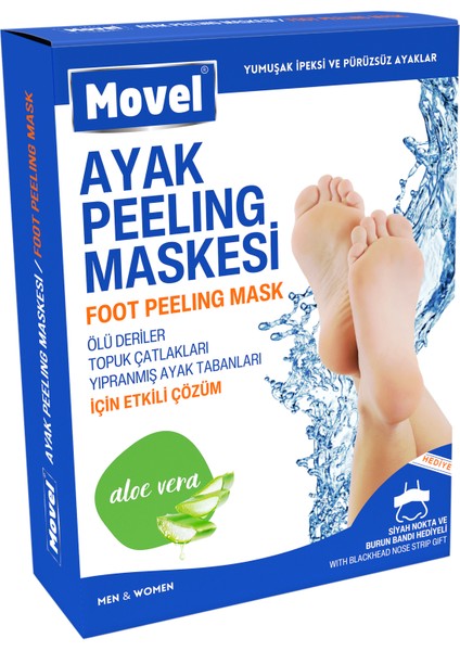 Ayak Peeling Maskesi Çorap Tipi Ölü Derileri Soyan Peeling Çorabı