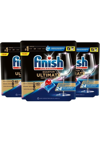 Quantum Ultimate 120 Kapsül (40X3) Bulaşık Makinesi Deterjanı Tableti fiyatları