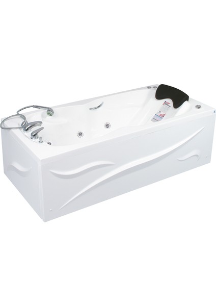 Ocean Side Jakuzi 170x80 h:55 Rest Hidromasaj Sistemli Küvet (Gövde + Metal ayak + 4 yön panel)