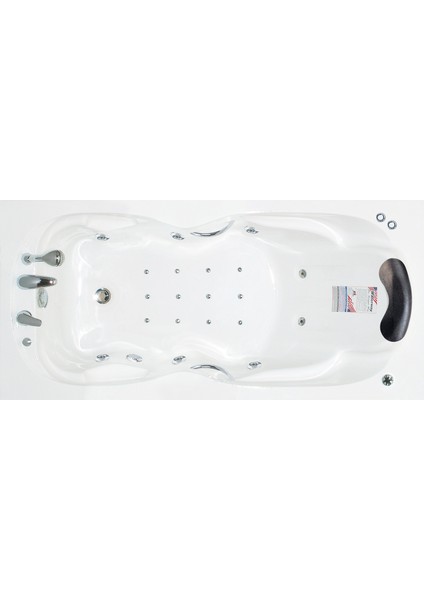 Ocean Side Jakuzi 170x80 h:55 Rest Hidromasaj Sistemli Küvet (Gövde + Metal ayak + 4 yön panel)