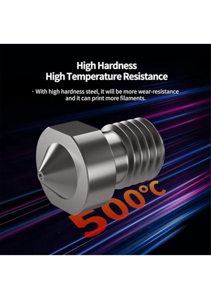 8 Adet Sertleştirilmiş Çelik V6 Meme Kiti, 3D Yazıcı V6 Hotend Ekstruder Nozulları 0.4mm 0.6mm 0.8mm Anycubic I3 Mega (Yurt Dışından)