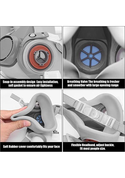 2091 Filtreli Solunum Cihazı, Epoksi Reçine, Asbest, Kurşun Boya, Temiz Için Yaygın Olarak Kullanılan Kadınlar ve Erkekler Için Toz Solunum Cihazı (Yurt Dışından) modelleri