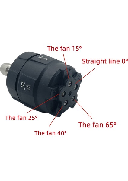 5ın1 Nozul Yüksek Basınçlı Yıkama Makinesi 0° 15° 25° 40° 65° Tek Parça Nozul G1/4 Erkek Konnektör Hızlı Çıkarma Adaptörü (Yurt Dışından)