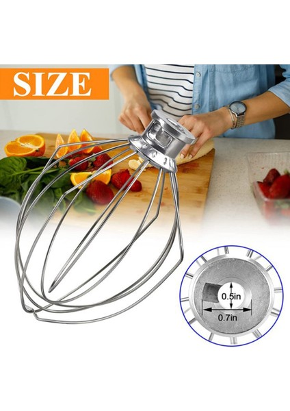 K5AWW Tel Kırbaç Çelik Tel Çırpma Paslanmaz Çelik Yumurta Çırpıcı Mikser Karıştırma Kafası 5qt Amerikan Kitchenaid Için (Yurt Dışından) fırsatları