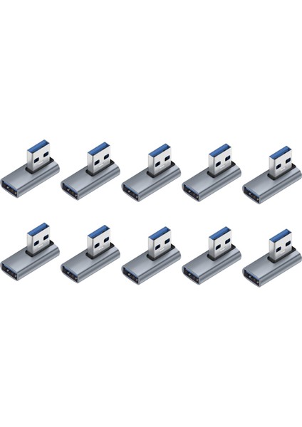 10 Adet USB Adaptörü A Erkekten Kadına, Orta Viraj, Dizüstü Bilgisayar Telefon Adaptörü Dirseği Için Konektör (Yurt Dışından)