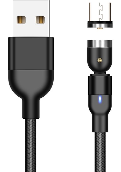 540 Manyetik Kablo Mikro USB Tip C Hızlı Şarj Telefon Mıknatıs Şarj Cihazı iPhone 12 11 Pro x Max 7 8 Artı Xiaomi Için (Yurt Dışından)