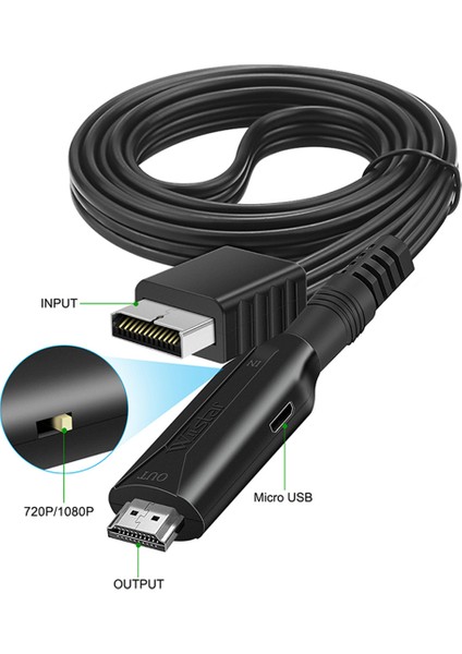 Ps2 Için Wııstar HDMI Uyumlu Ses Video Dönüştürücü Adaptör Desteği Ps 1/2 Için Hdtv Pc Full Hd Kablo Adaptörü (Yurt Dışından)