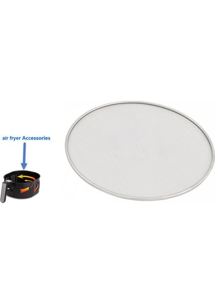 Hava Fritöz Aksesuarları Paslanmaz Çelik Yağ Sıçrama Ekranı Anti Gres Sıçrama Haşlanma Geçirmez Kızartma Tavası Kapağı Yağ Net 19 cm (Yurt Dışından) fırsatları