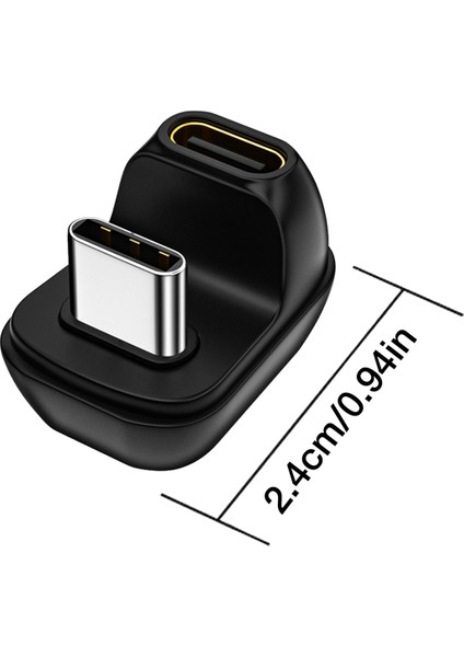 Dik Açı C Tipi Adaptör C Tipi C Tipi Konnektöre Erkek - Dişi Yüksek Hızlı Hızlı Şarj 40 Gbp/s Iletim (Yurt Dışından)