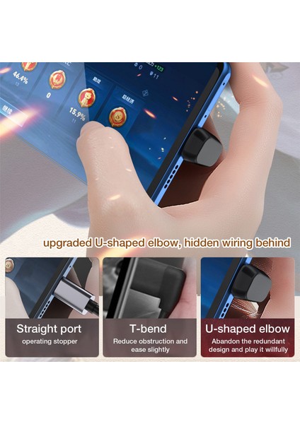 Dik Açı C Tipi Adaptör C Tipi C Tipi Konnektöre Erkek - Dişi Yüksek Hızlı Hızlı Şarj 40 Gbp/s Iletim (Yurt Dışından)
