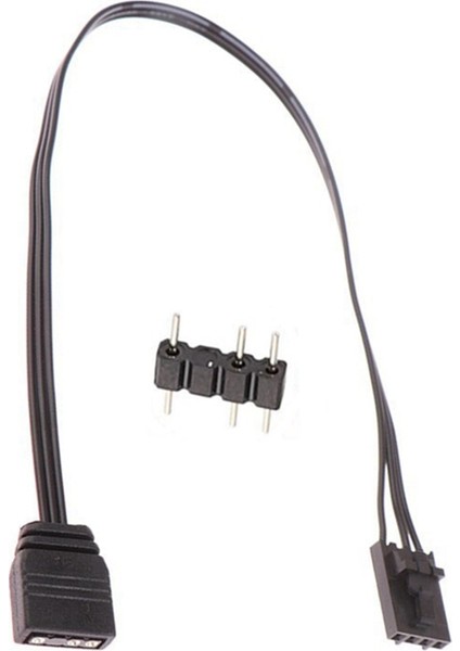 Corsair 4pın Rgb Için 5 Adet Standart Argb 3-Pin 5 V Adaptör Konnektörü Rgb Kablosu 25 cm (Yurt Dışından)