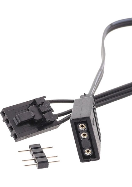 Corsair 4pın Rgb Için 5 Adet Standart Argb 3-Pin 5 V Adaptör Konnektörü Rgb Kablosu 25 cm (Yurt Dışından)