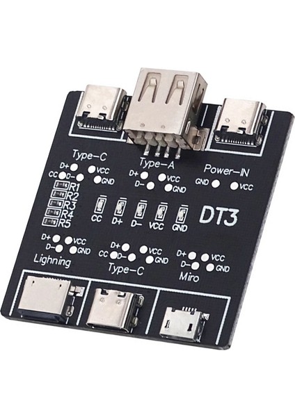 Ios Android Için USB Veri Hattı Algılama Kurulu Mikro-Usb Tip-C Kısa Devre Anahtarı Algılama Kurulu Dt3 USB Kablosu Test Cihazı (Yurt Dışından)