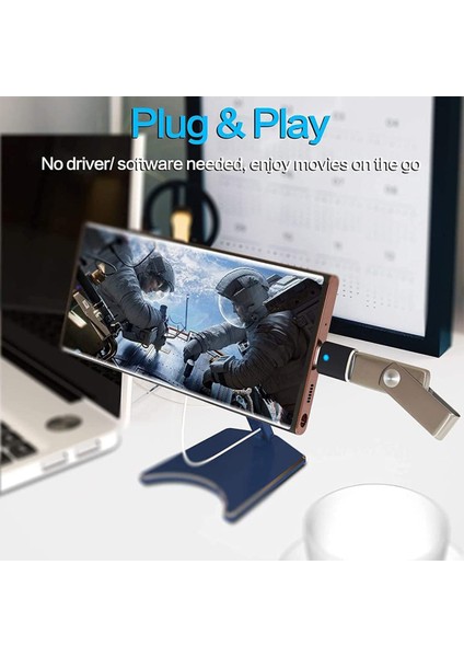 2pcs USB C'den Usb'ye Adaptör, MacBook Pro Samsung Dizüstü Bilgisayar ve Diğer Tip C Cihazlar Için USB Tip C'den USB 3.0'a Adaptör (Yurt Dışından)