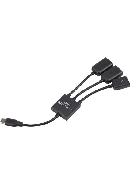USB 3.1 Tip C Erkek - 2 Çift USB A 2.0 Dişi + Mikro USB Dişi 3'ü 1 Arada Otg Hub (Yurt Dışından)