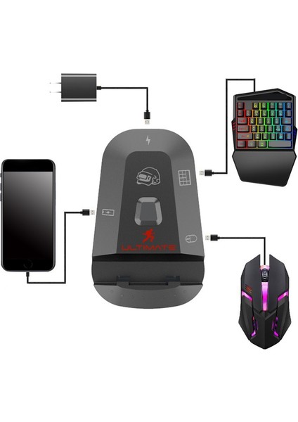 Pubg Mobil Gamepad Denetleyicisi USB Oyun Klavyesi Fare Dönüştürücü Ios 13.4 Android Için Pc'ye Bluetooth 5.0 Adaptörü (Yurt Dışından)